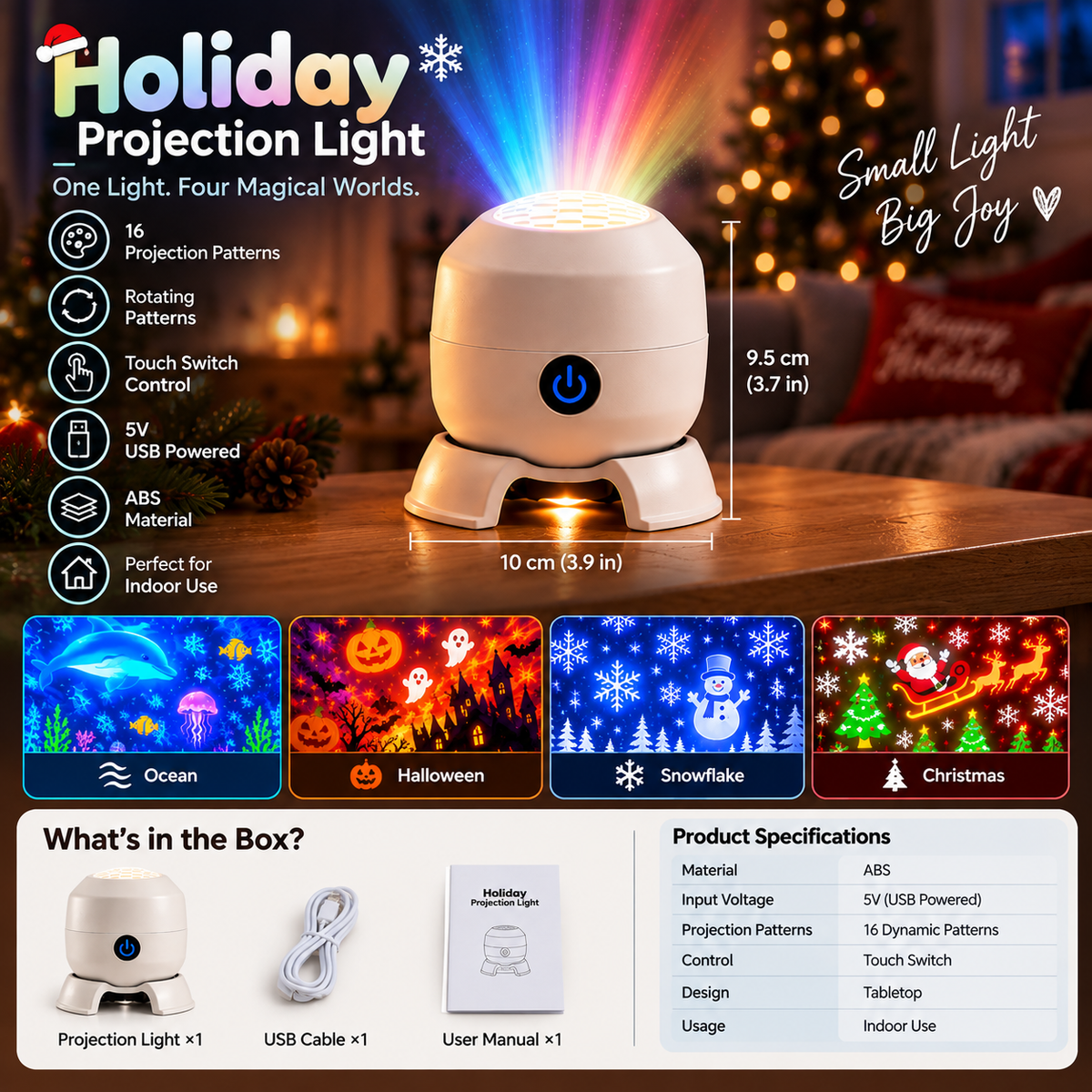 Holiday Projector Light