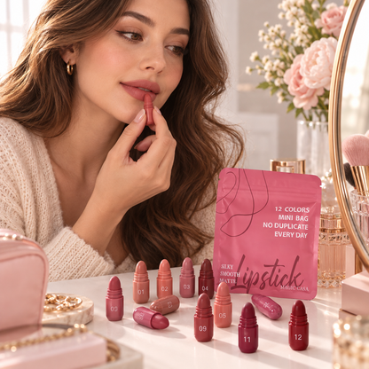 12-Shades Mini Lipsticks