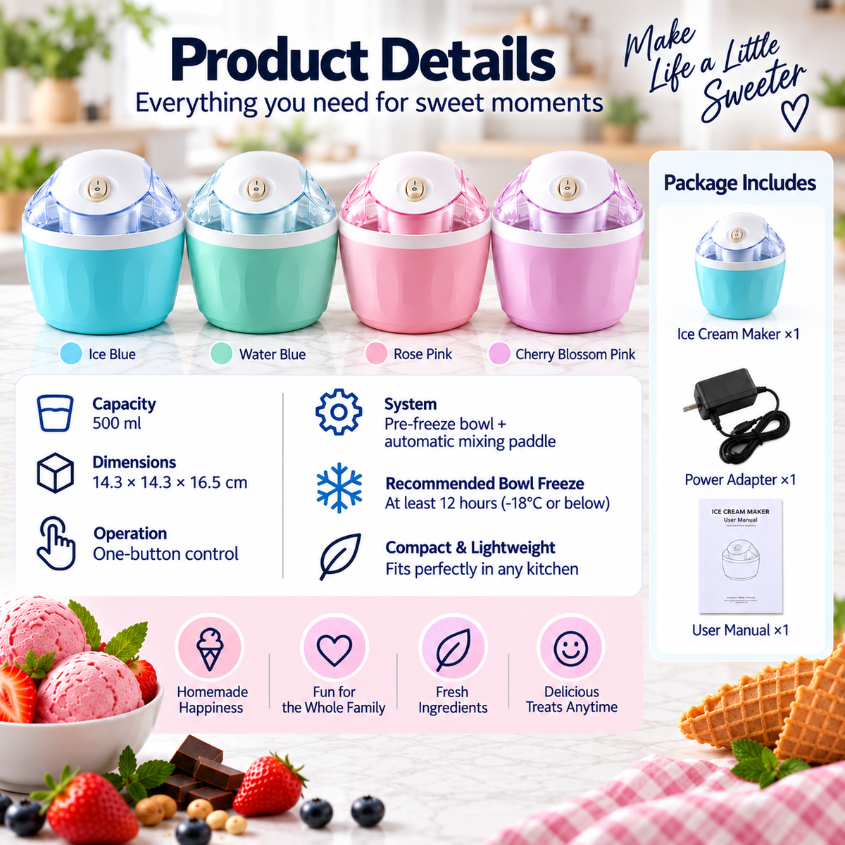 FrostMix Ice Cream Maker